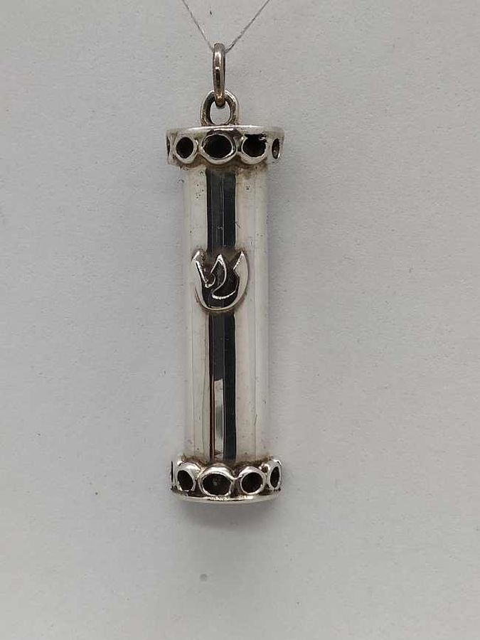 Mezuzah Pendant Half Round - Image 5