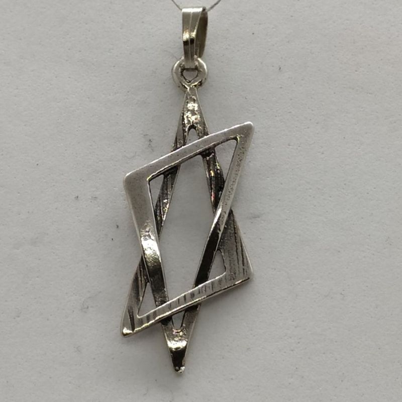 Silver MagenDavid 2 Triangles - Image 4