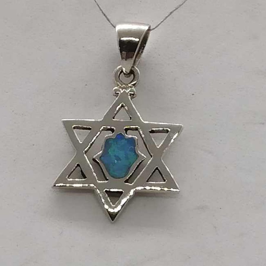 David Star Opalite Hamsa - Image 3