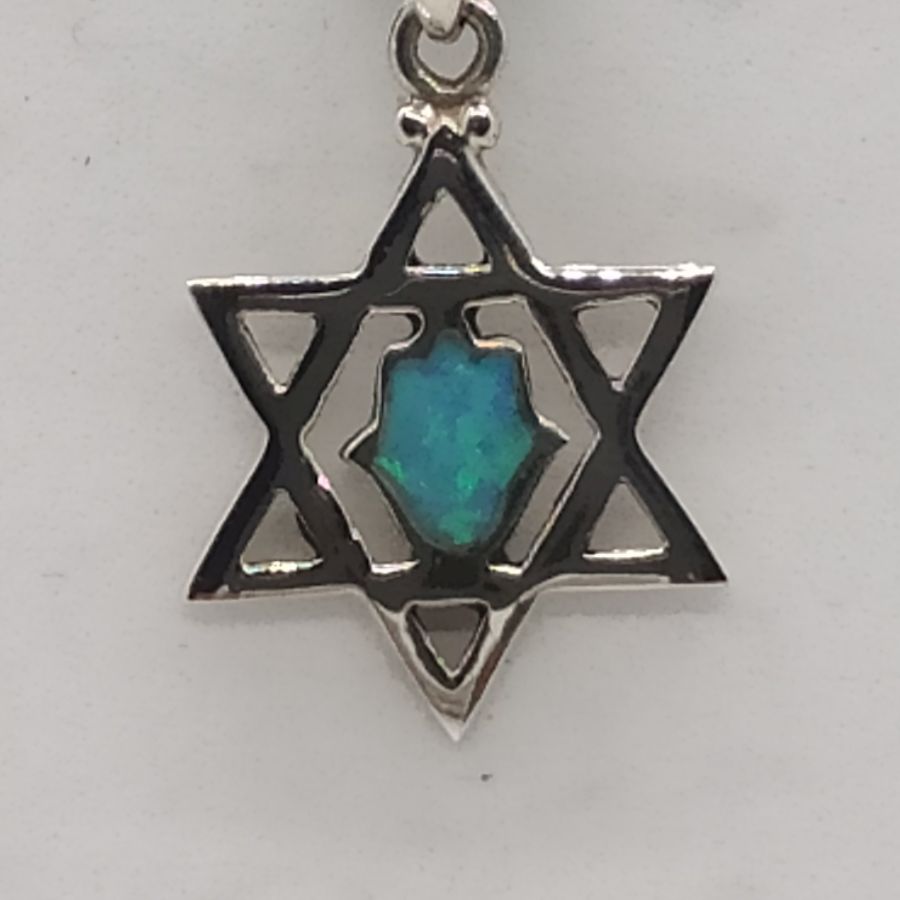 David Star Opalite Hamsa - Image 5