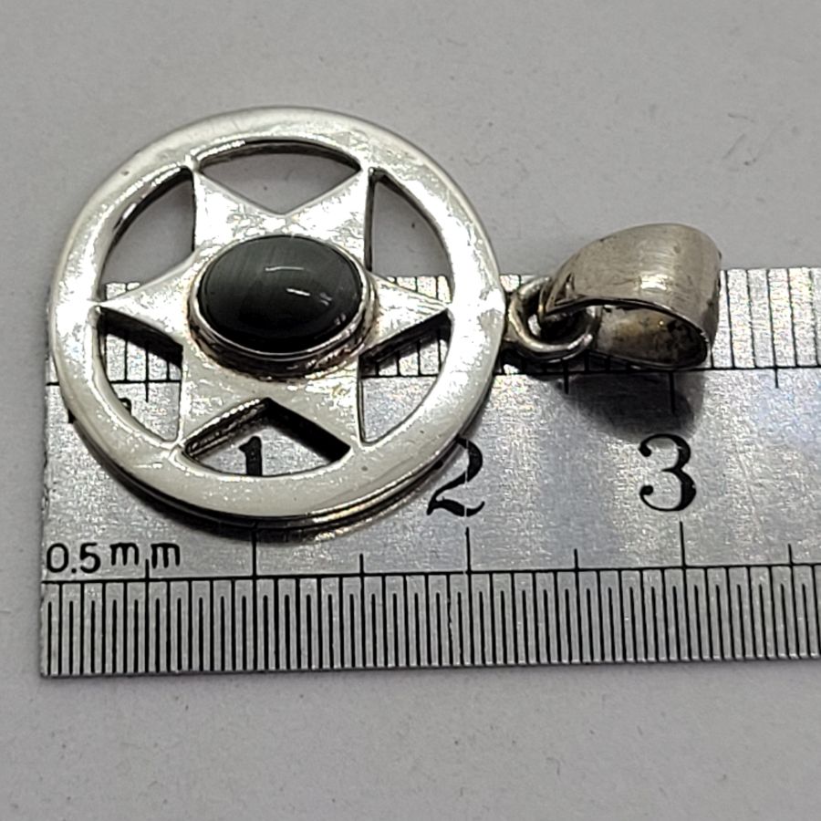 MagenDavid Pendant Cats Eye - Image 6