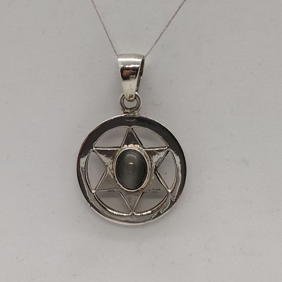 MagenDavid Pendant Cats Eye - Image 4