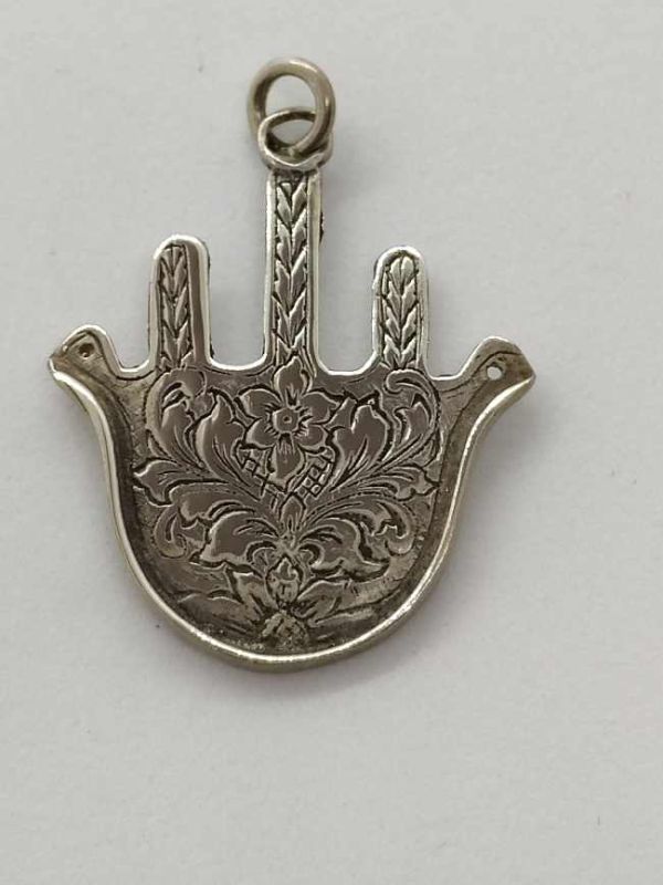 Sterling Silver Hamsa Chamsa Pendants Moroccan Big - Image 4