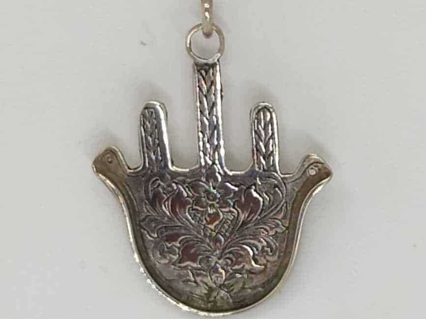Sterling Silver Hamsa Chamsa Pendants Moroccan Big - Image 5