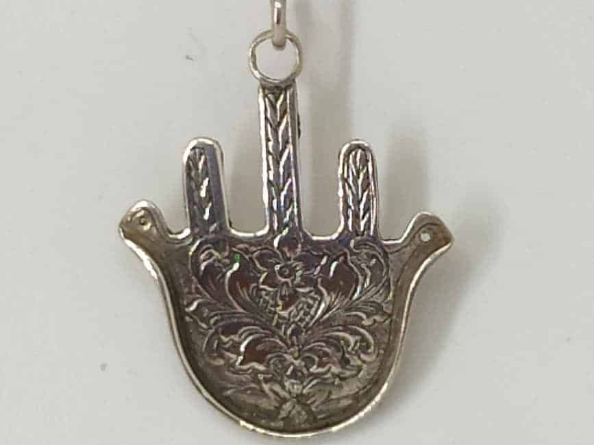 Sterling Silver Hamsa Chamsa Pendants Moroccan Big - Image 6