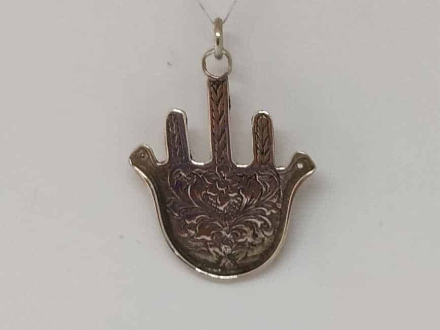 Sterling Silver Hamsa Chamsa Pendants Moroccan Big - Image 8