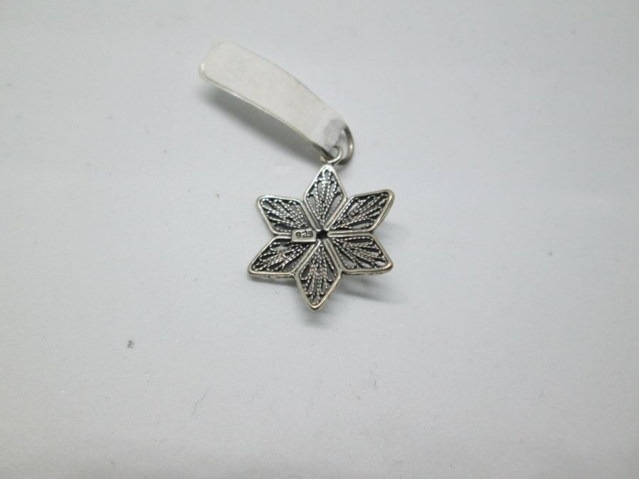 Magen David Star Pendant Yemenite Filigree* - Image 3