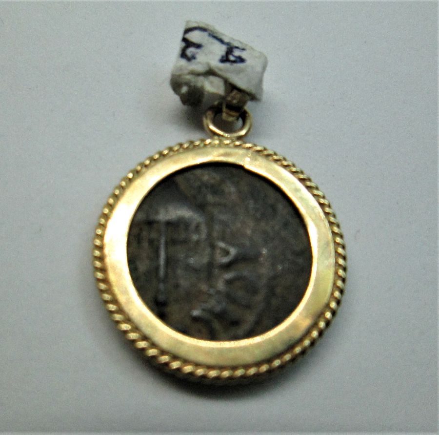 Antique coin gold pendant - Image 3