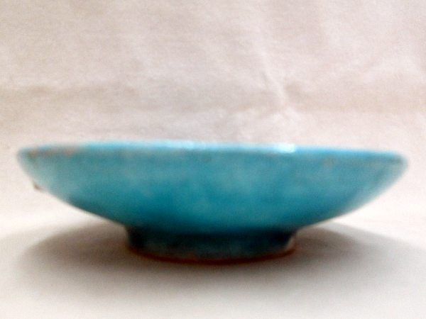 Glazed Ceramic Saucer 3 Fishes - Image 2
