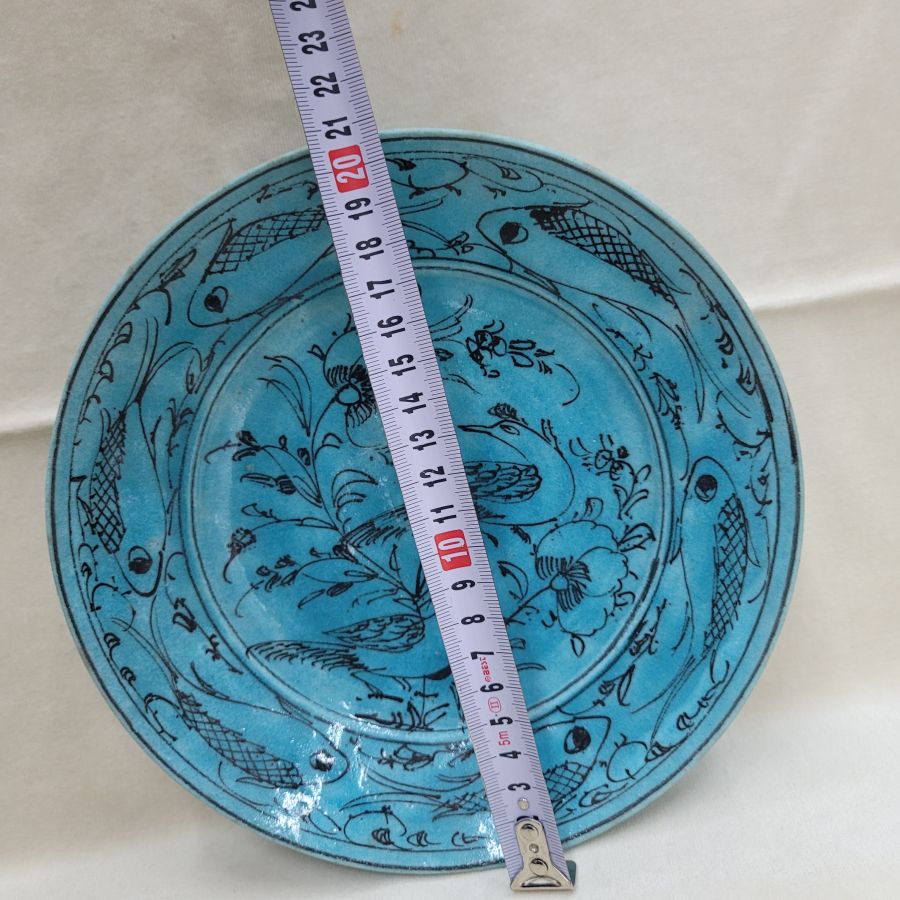 Vintage glazed ceramic dish - Image 4