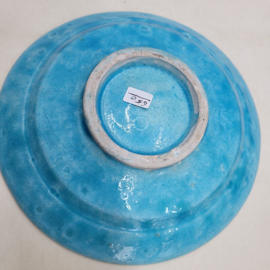 Vintage glazed ceramic dish - Image 5