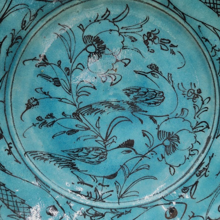 Vintage glazed ceramic dish - Image 6