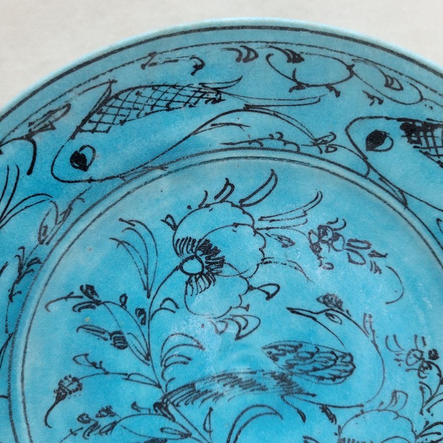 Vintage glazed ceramic dish - Image 7