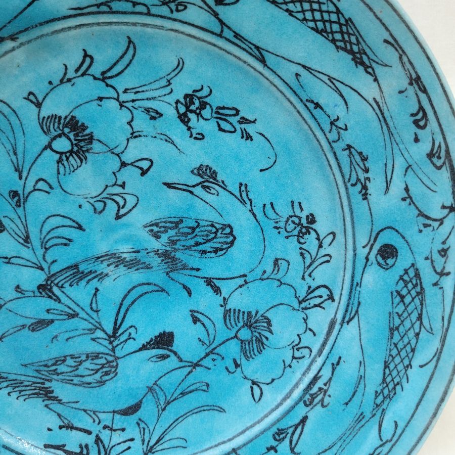 Vintage glazed ceramic dish - Image 8