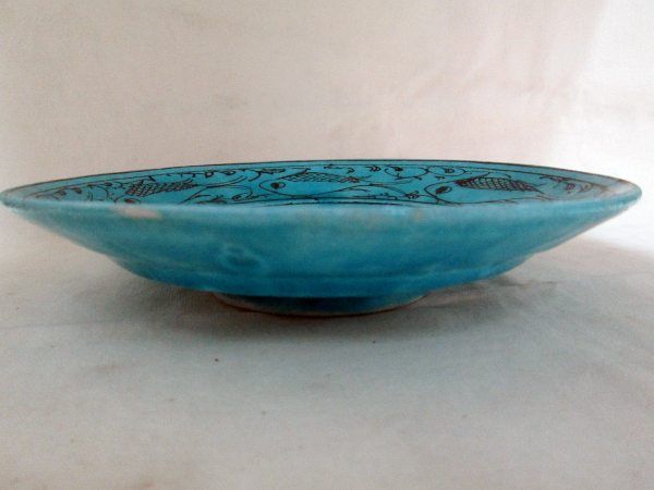 Vintage glazed ceramic dish - Image 2