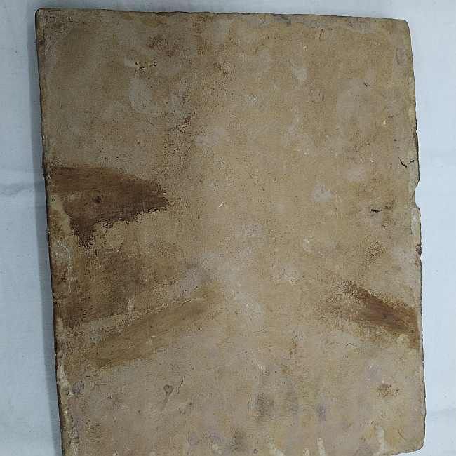 Glazed Ceramic Tile Vintage Horseman Training Falcon Competition - Image 5