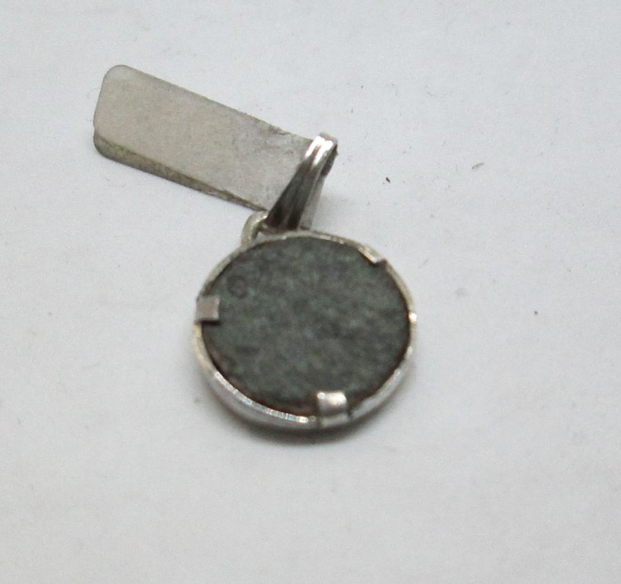 Roman Coin Silver Pendant - Image 3