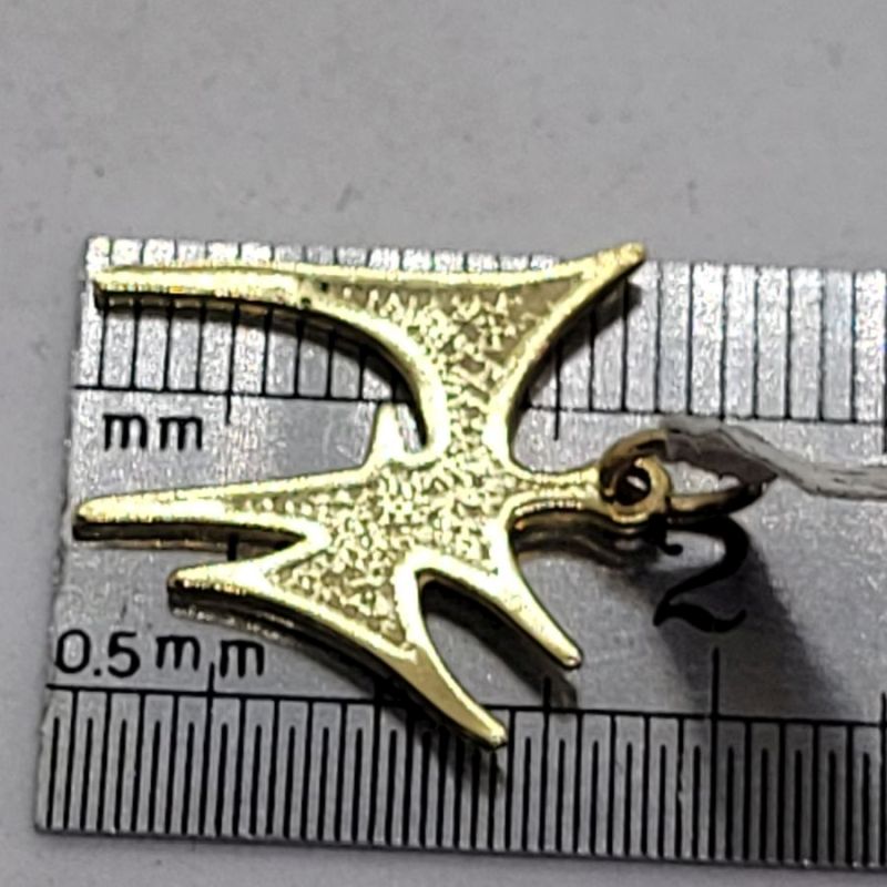 Enameled Gold Hay Pendant - Image 5