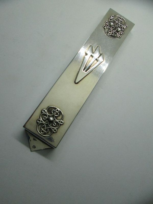 Rectangular Mezuzah Sterling Silver - Image 3