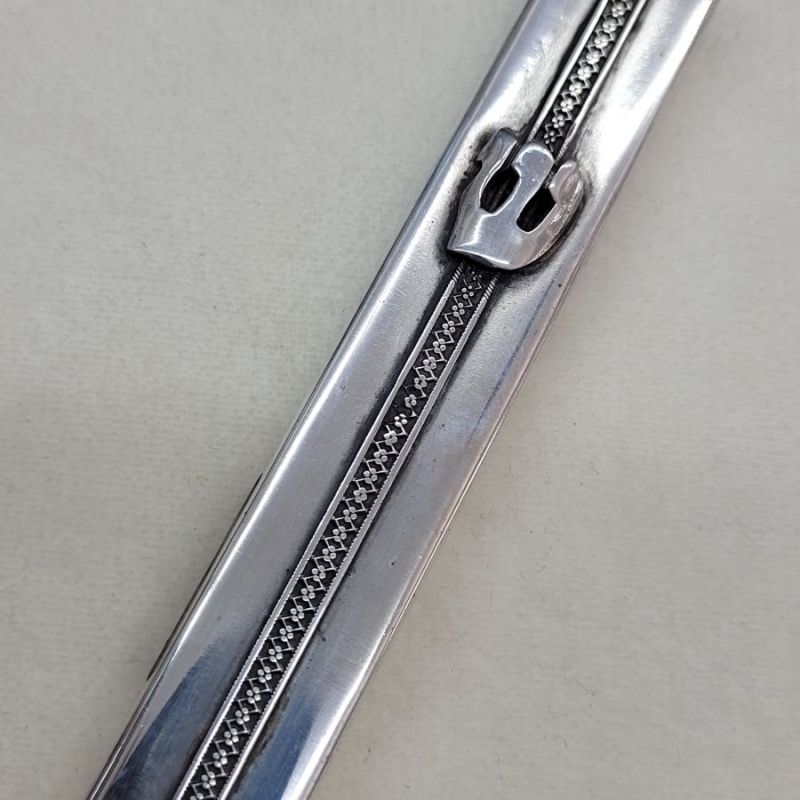 Filigree Rectangular Mezuzah Silver - Image 5
