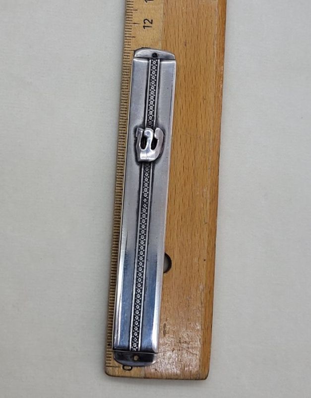 Filigree Rectangular Mezuzah Silver - Image 8
