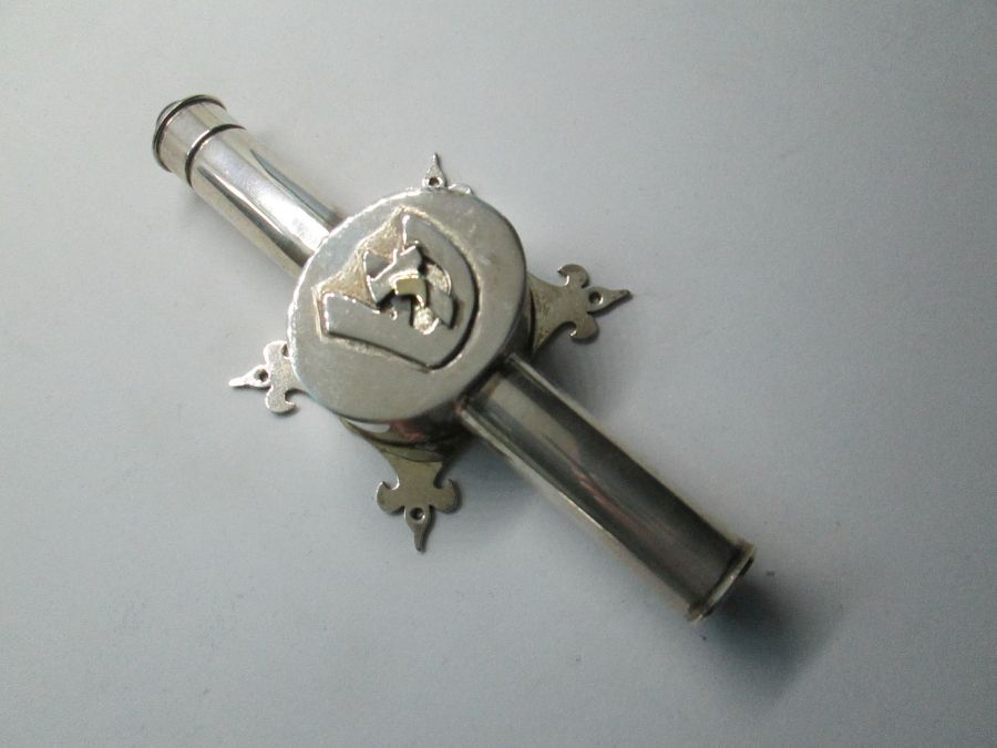 Mezuzah Sterling Silver Gold - Image 4