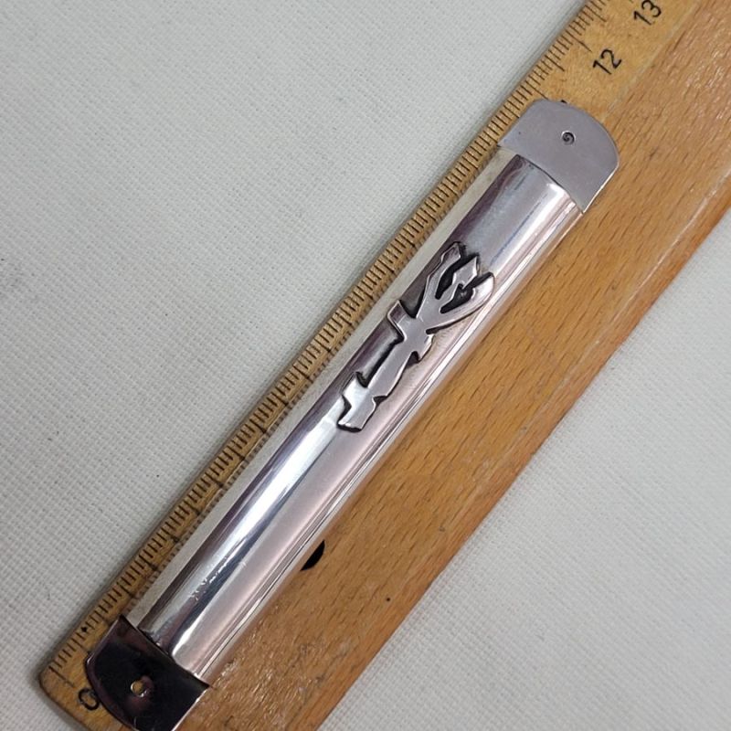 Half Rounded Mezuzah Silver - Image 4