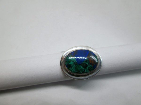 Silver Oval Azurite Ring - Image 2