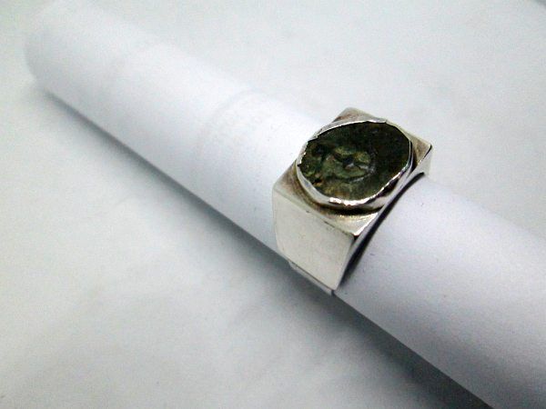 Ring Maccabean Antique Coin - Image 2