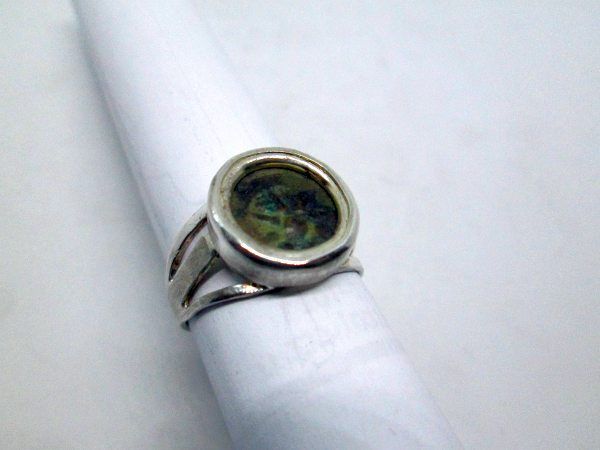 Ring Silver Maccabean Coin