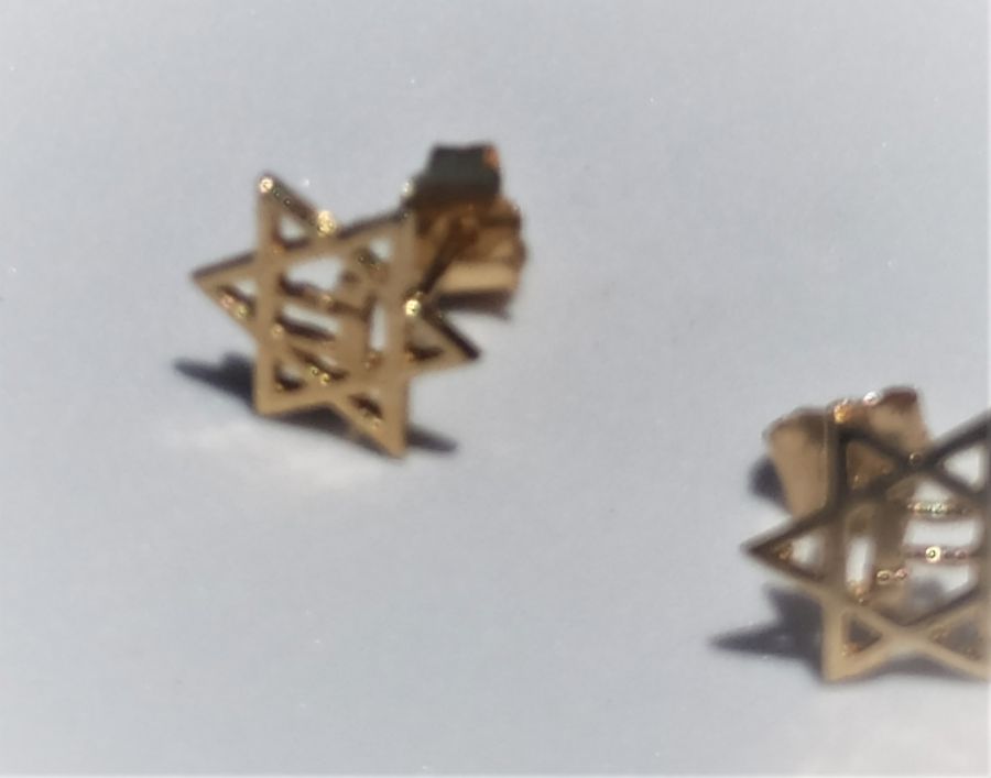 Earrings Gold Magendavid Hay - Image 3
