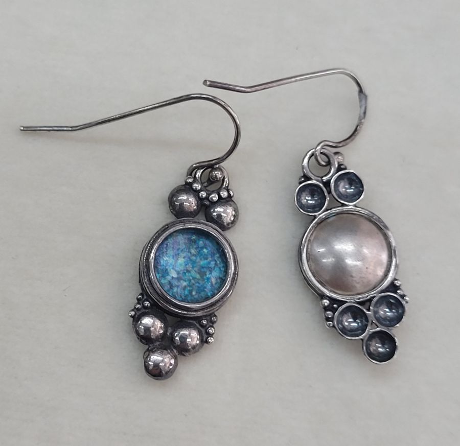 Dangling earrings Roman Glass - Image 6
