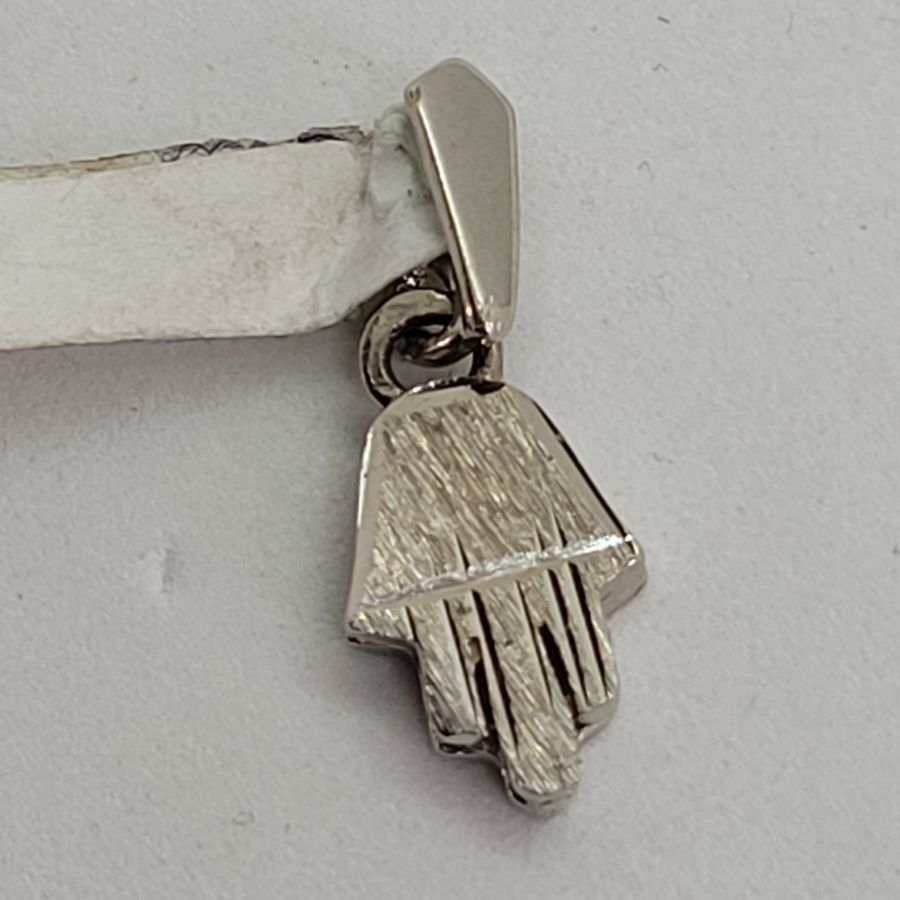 Mini Hamsa White Gold - Image 5