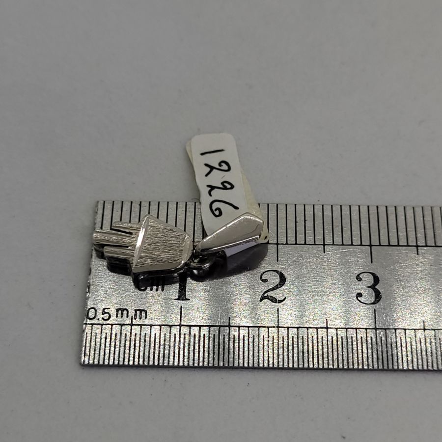 Mini Hamsa White Gold - Image 7