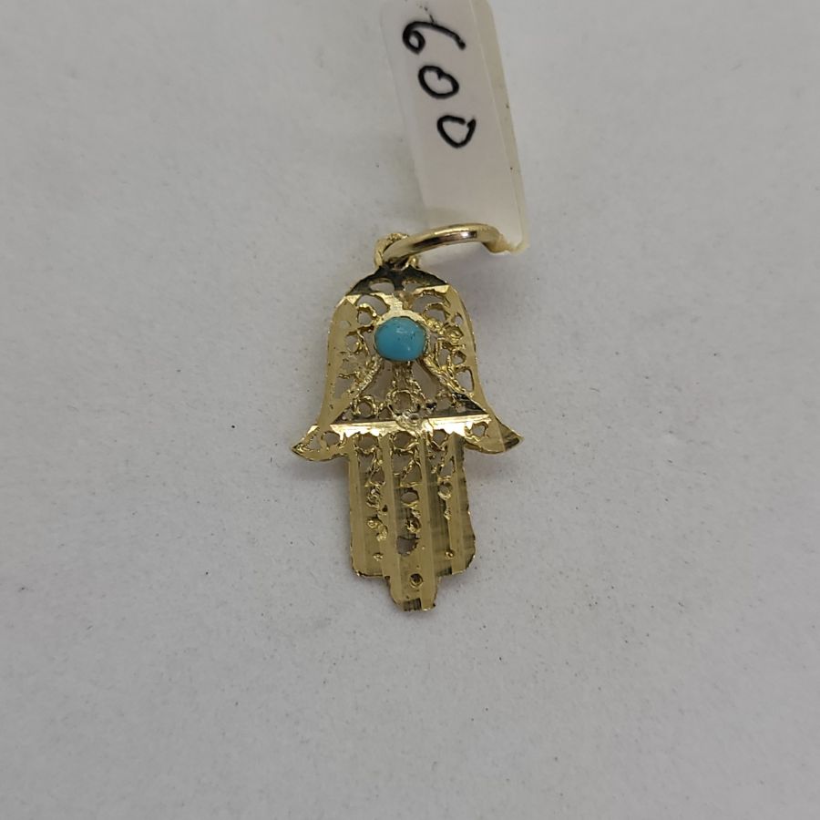 Hamsa Pendant Filigree Turquoise* - Image 7