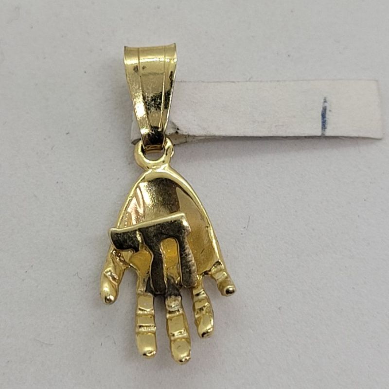 Gold Hamsa Chai Pendant* - Image 4
