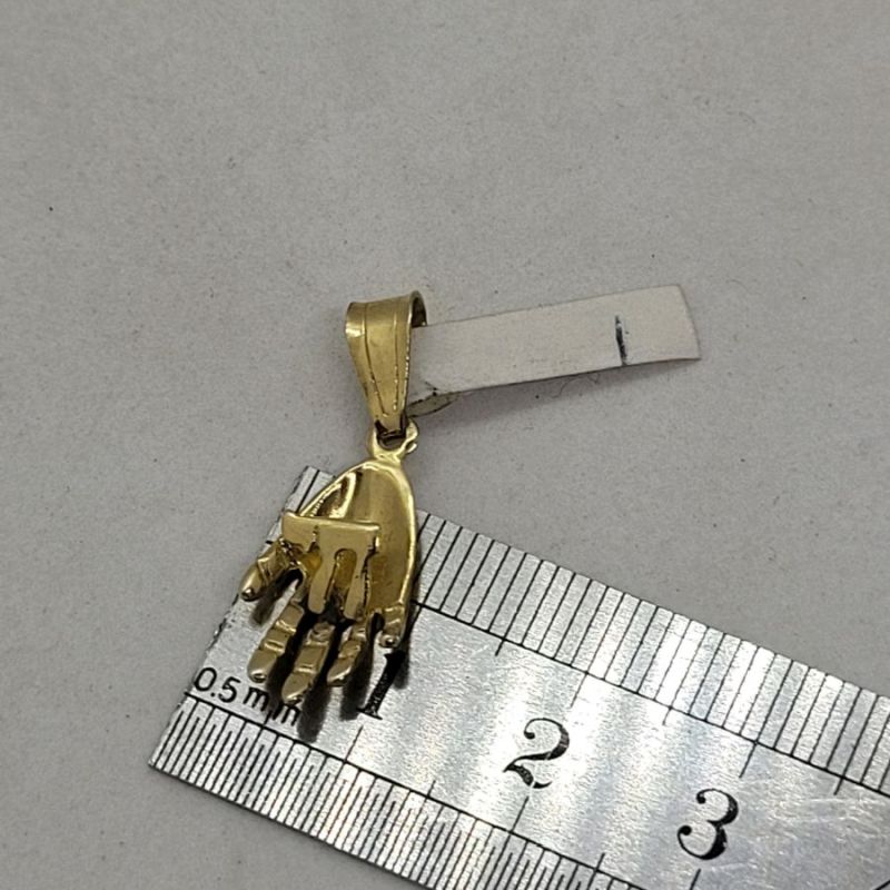 Gold Hamsa Chai Pendant* - Image 5