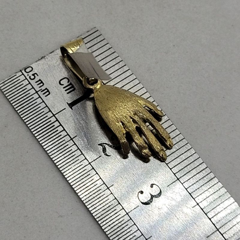 Gold Hamsa Chai Pendant* - Image 6