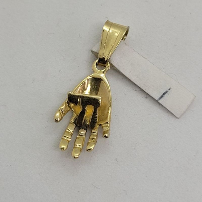 Gold Hamsa Chai Pendant* - Image 7