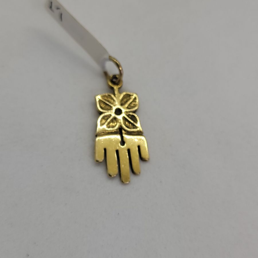 Chamsa Pendant 4 Leaf - Image 9