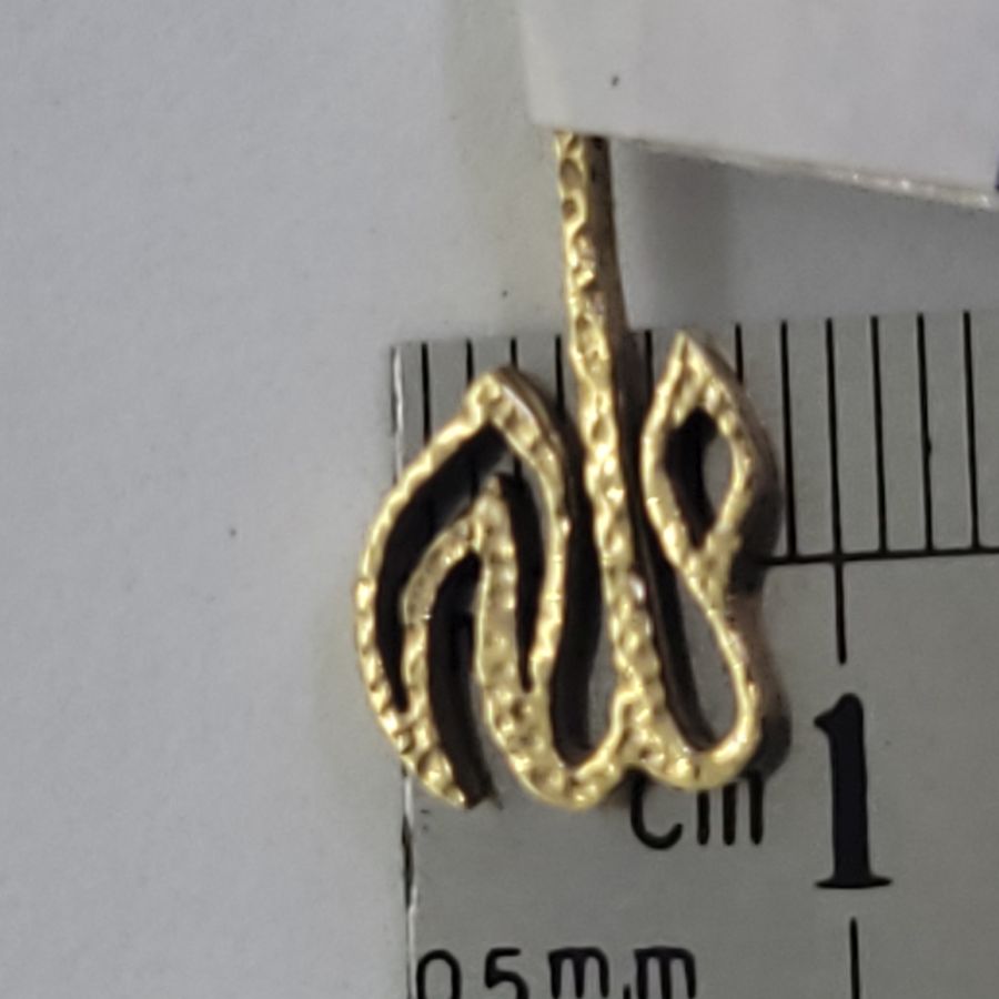 Hay Elongated Gold Pendant - Image 9