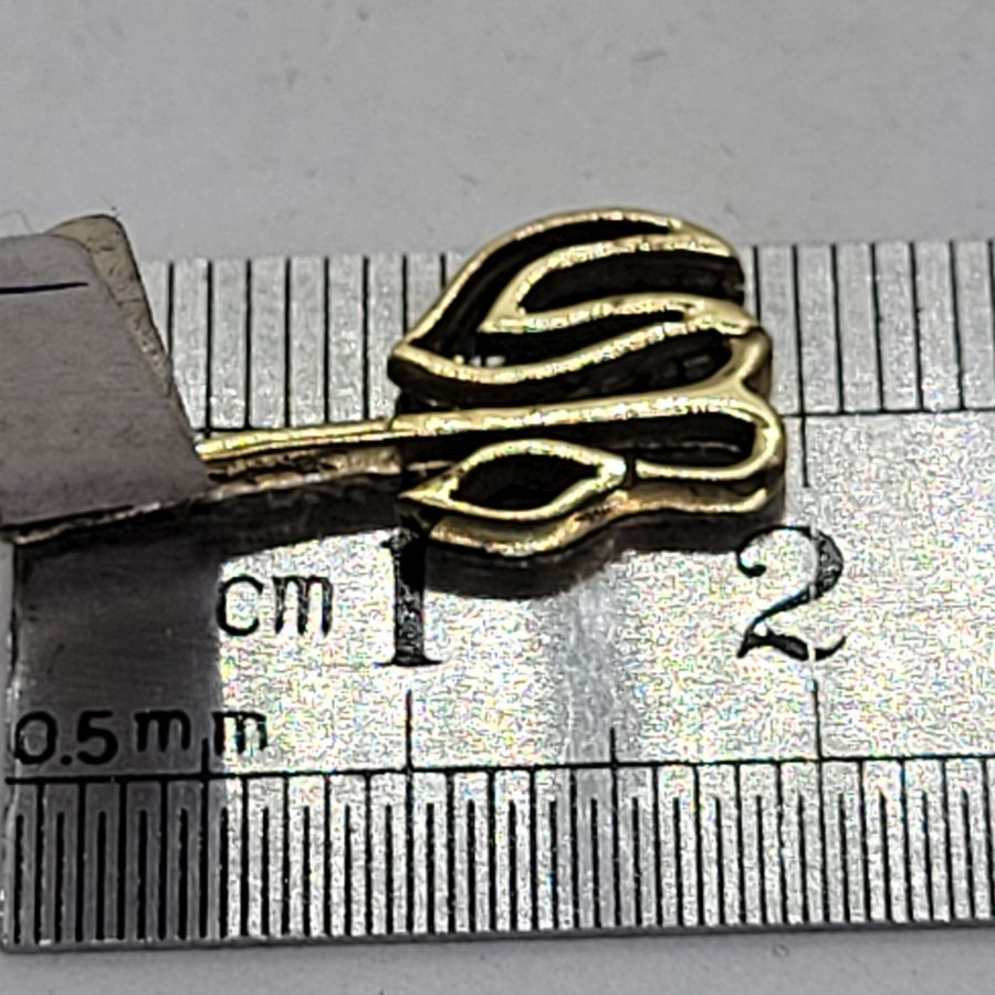 Hay Elongated Gold Pendant - Image 5