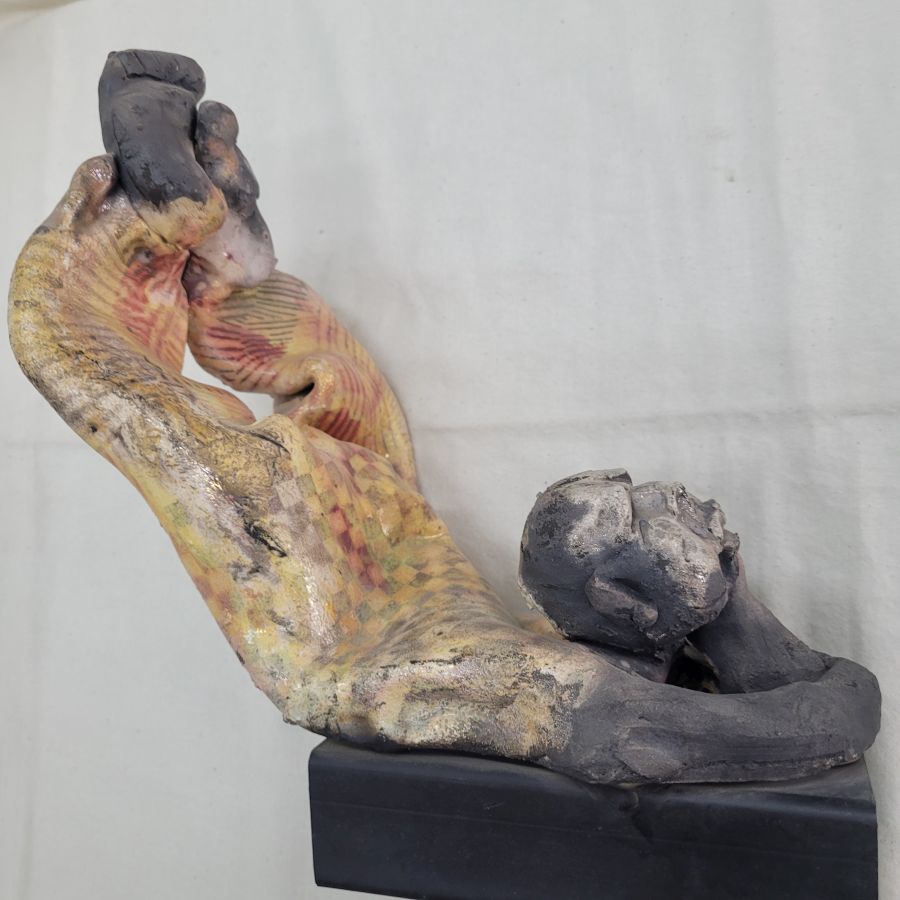 Clown Glazed Ceramic Sculpture - Image 18