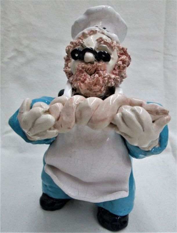 Ceramic Sculpture Baker Rabbi - Image 4