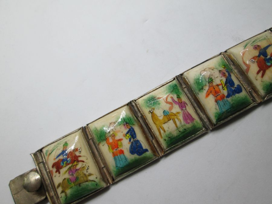 Vintage hand painted bracelet - Image 3