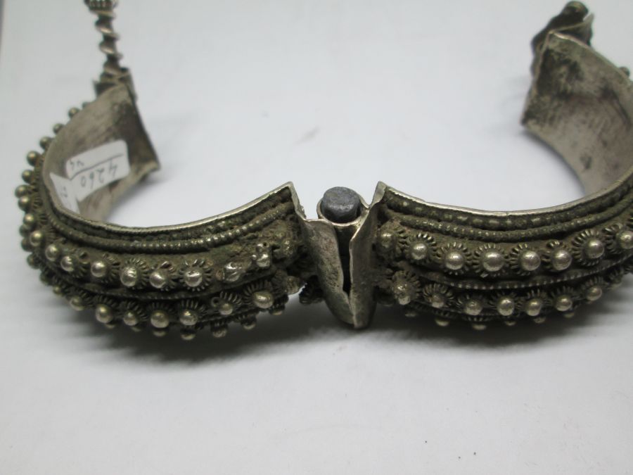 Yemenite Filigree Bracelet Vintage - Image 3
