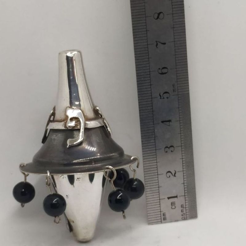 Chanukah contemporary dreidel silver - Image 4