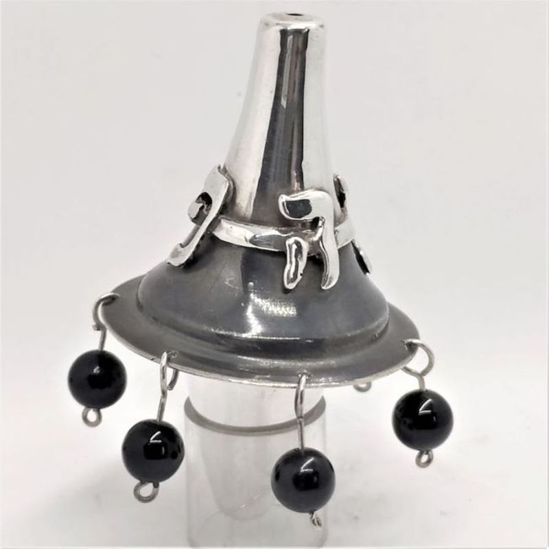 Chanukah contemporary dreidel silver - Image 7