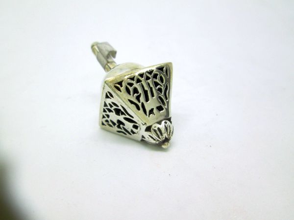 Dreidel Cut Out Silver