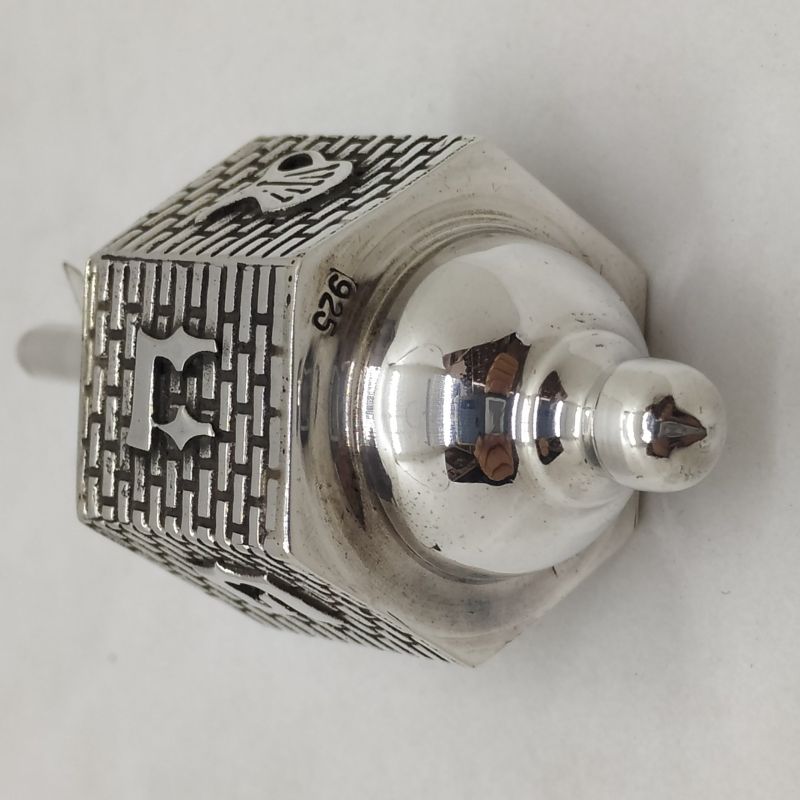 Dreidel Silver Hexagon Kotel - Image 4